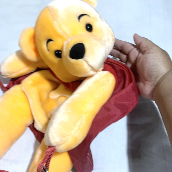 Winnie the Pooh Backpack Plush Disneyland Disney World Vintage - Picture 7 of 11